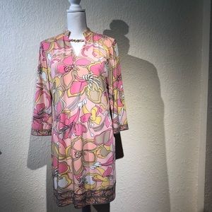 Tahari pink design dress